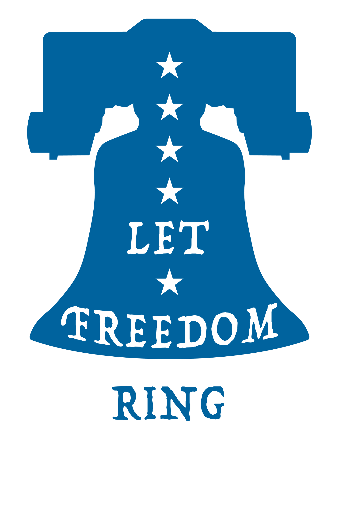 "close up image, Let Freedom Ring T-Shirt"