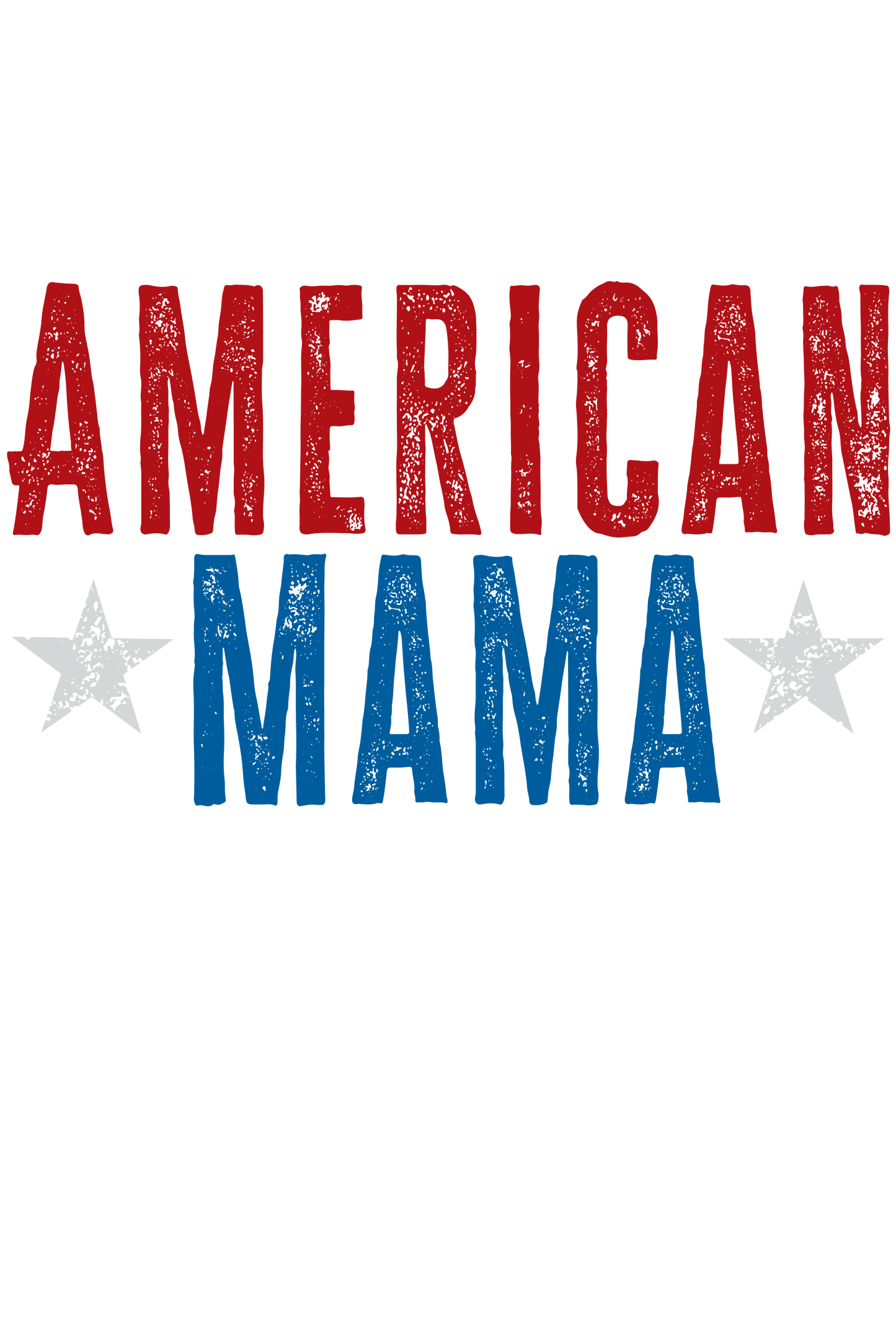 "close up image. American Mama T-Shirt"