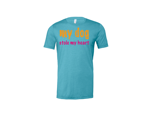 "close up image, My Dog Stole My Heart Short Sleeve T-Shirt"