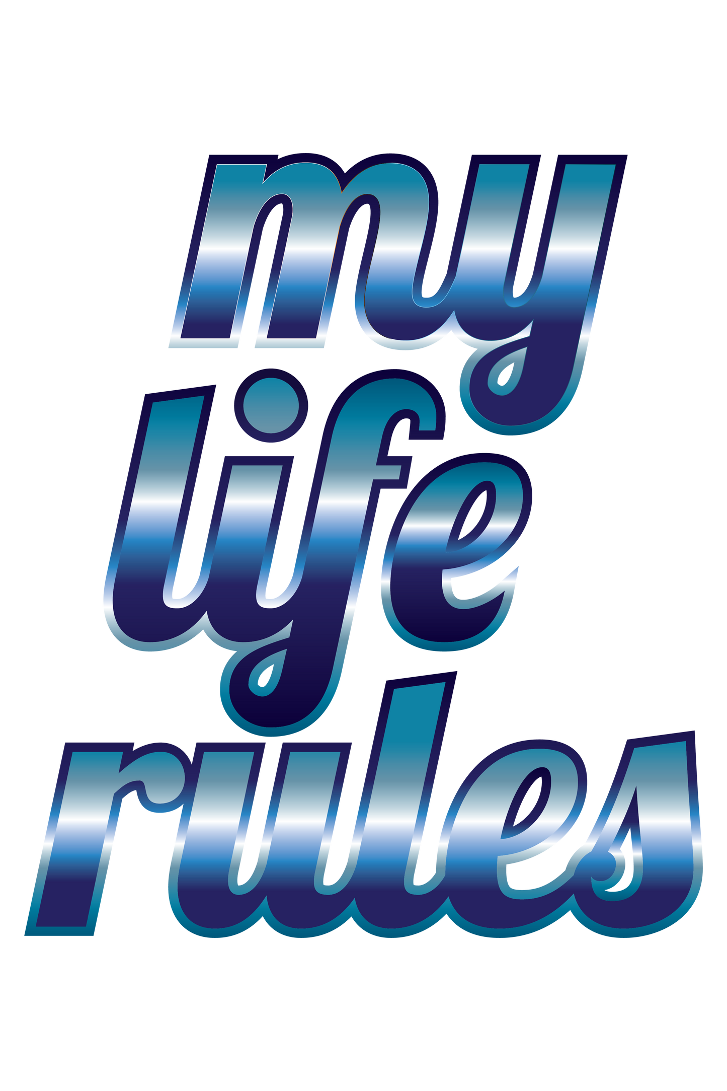 'close up image, My Life Rules T-Shirt"