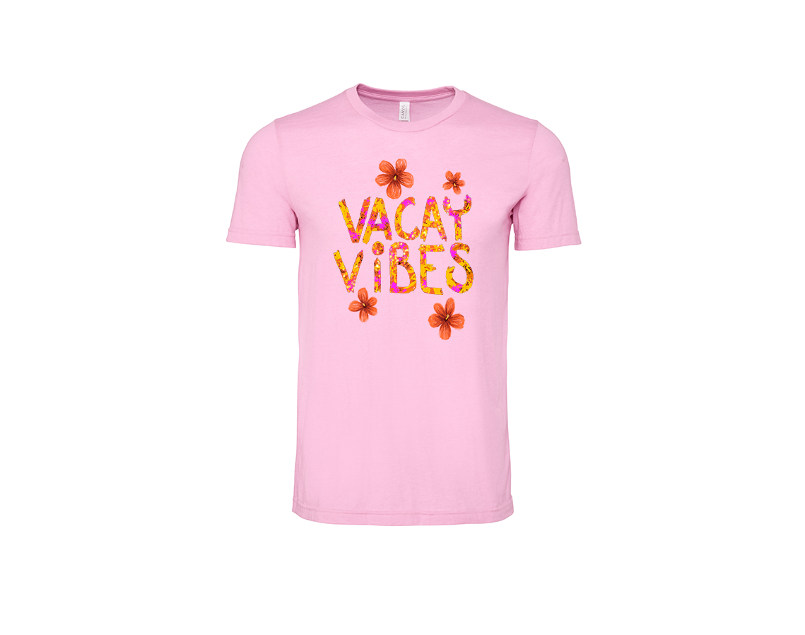 "close up image, Vacay Vibes T-Shirt"