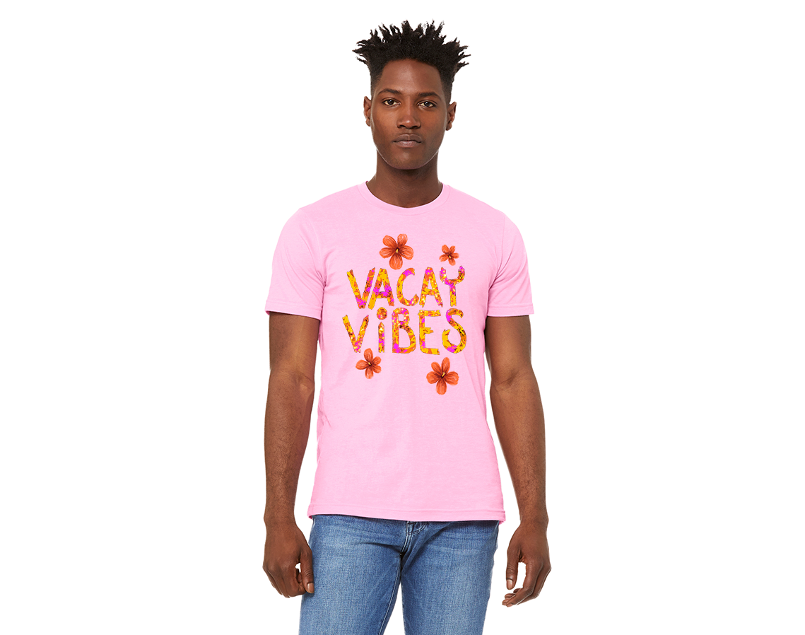 "close up image, Vacay Vibes T-Shirt" 