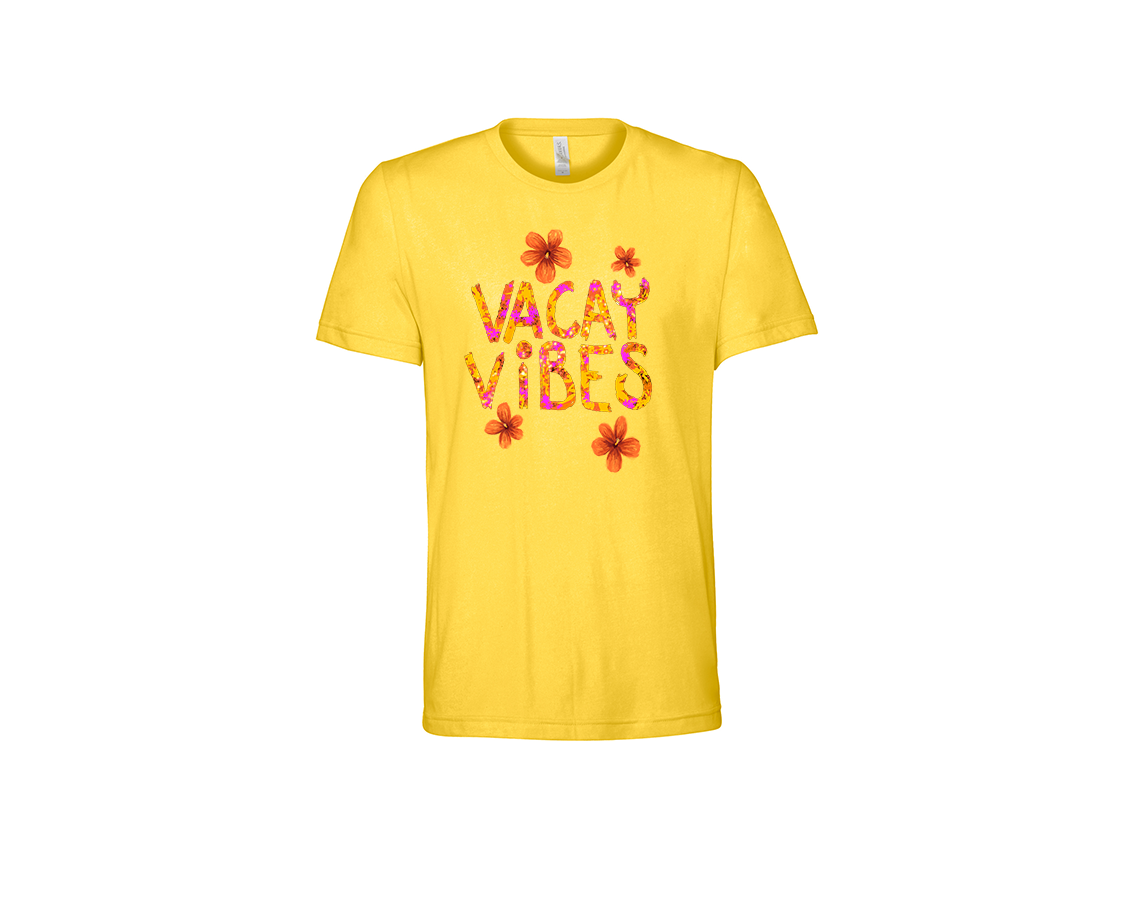 "close up image, Vacay Vibes T-Shirt"