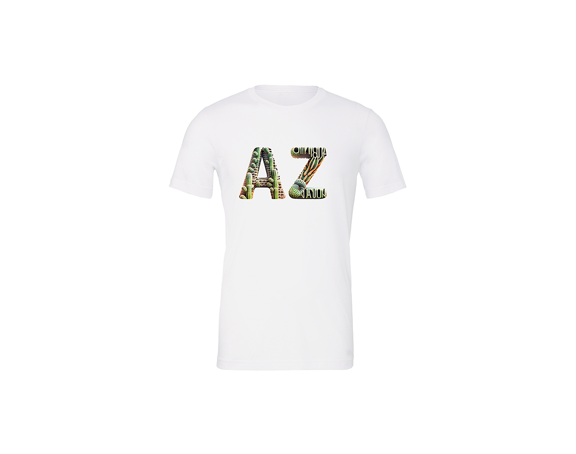 "close up image, Arizonia AZ State T-Shirt"