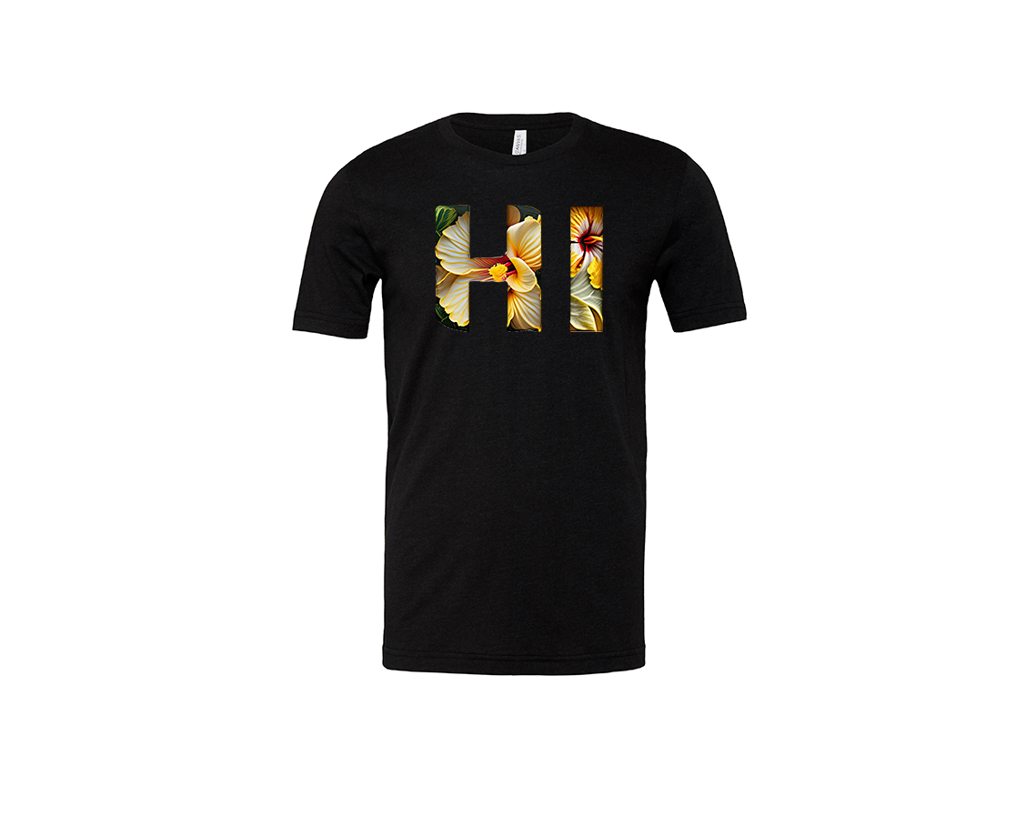 "close up image, Hawaii HI State T-Shirt"