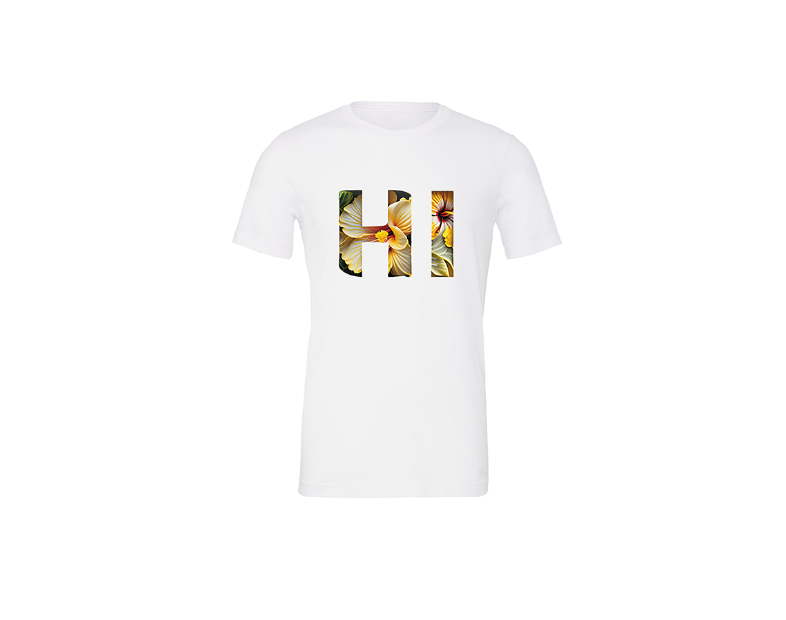 "close up image, Hawaii HI State T-Shirt"