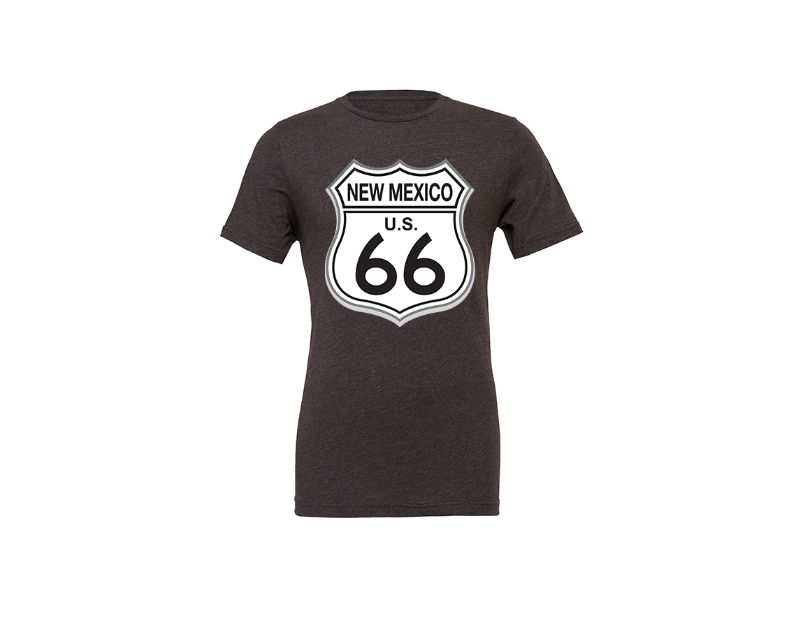 "close up image, Classic Rout 66 New Mexico Short Sleeve T-Shirt"