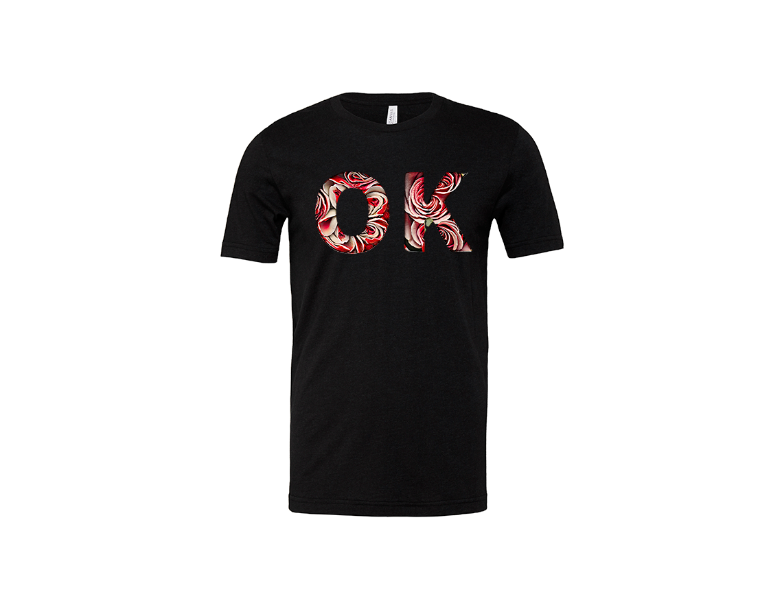 "close up image, Oklahoma OK State T-Shirt"