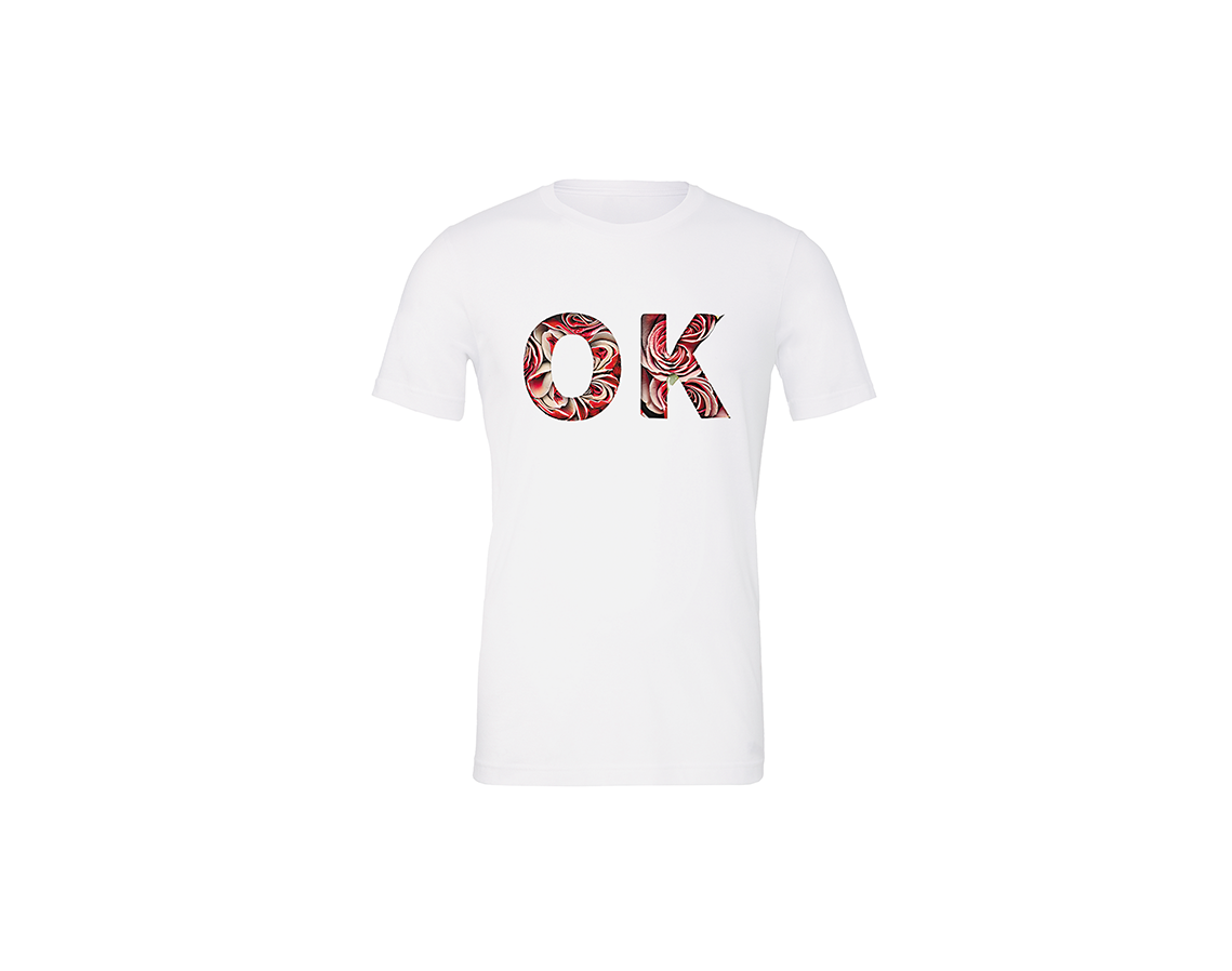 "close up image, Oklahoma OK State T-Shirt"