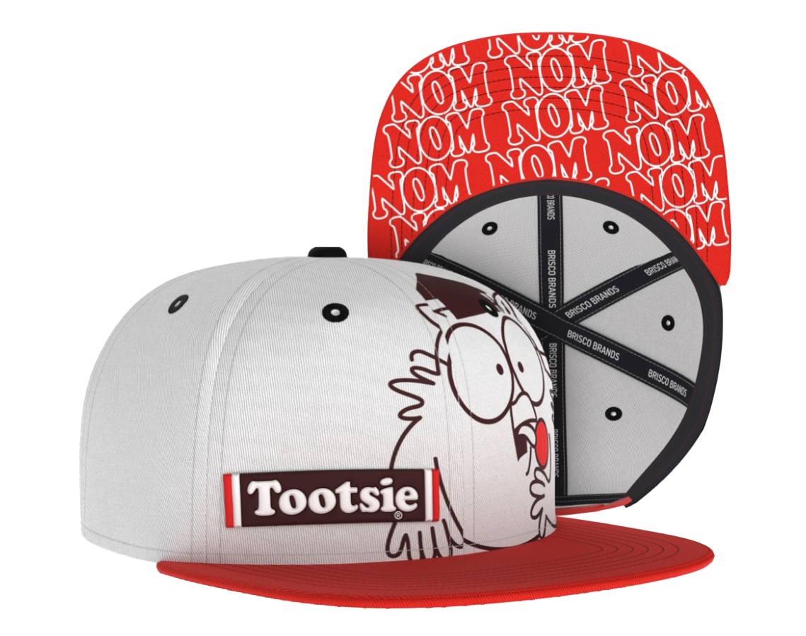 "close up image, Tootsie Roll Owl Nom Nom Hat"