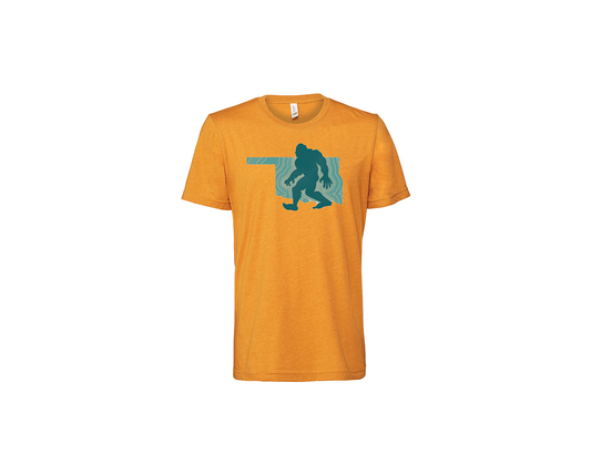 "close up image, Oklahoma Bigfoot Short Sleeve T-Shirt"