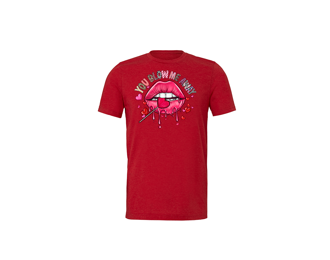 "close up image, Valentine's You Blow Me Away T-Shirt"