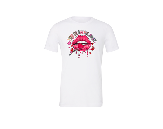 "close up image, Valentine's You Blow Me Away T-Shirt"