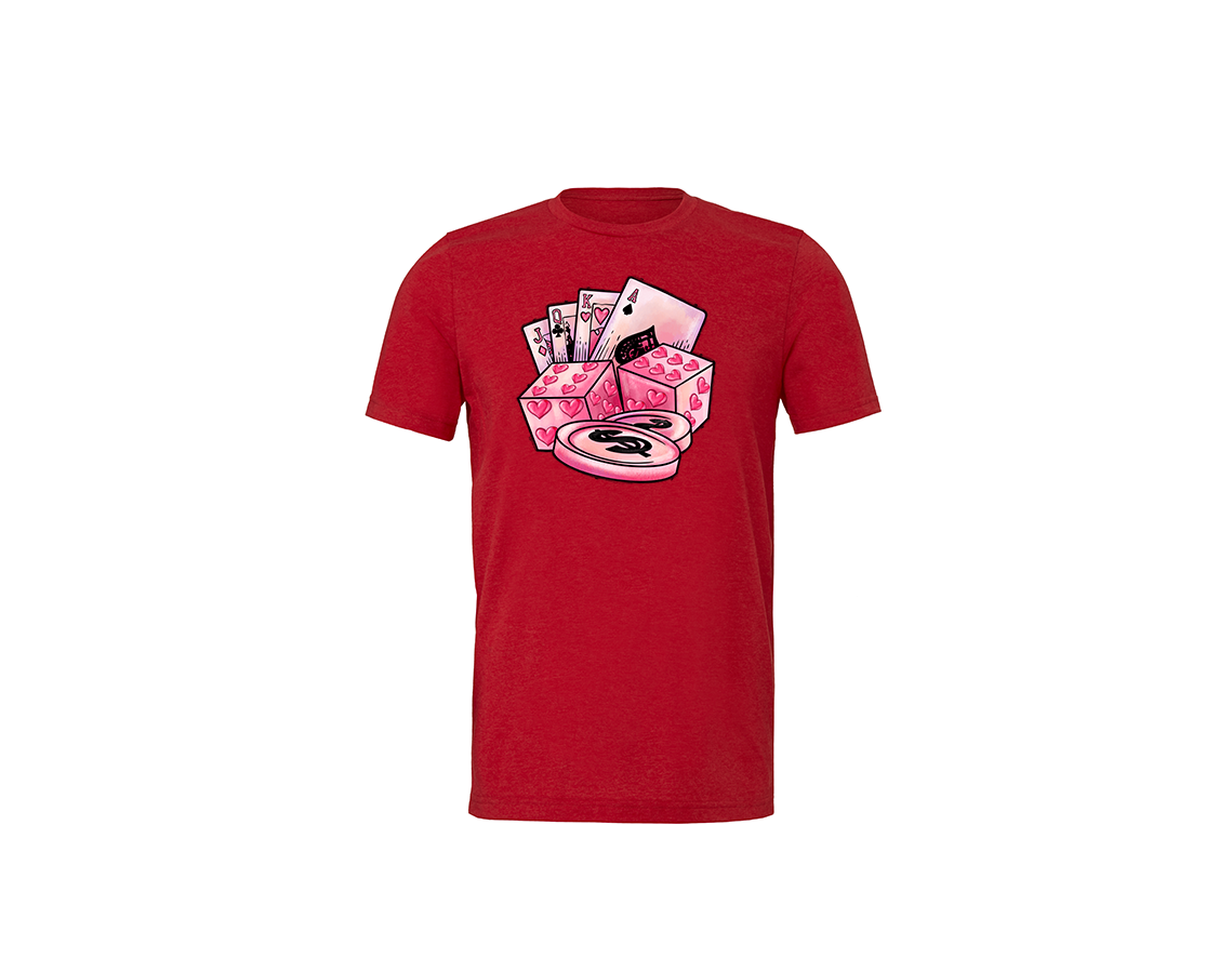 "close up image, Valentine's Playing Cards T-Shirt"