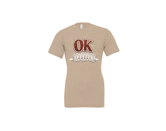 "close up image, Oklahoma Football Short Sleeve T-Shirt"