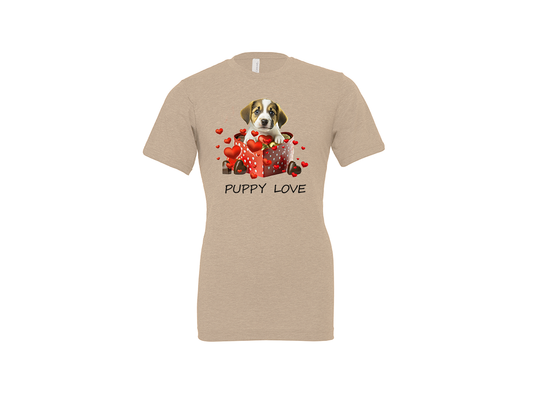 "close up image, Puppy Love T-Shirt"