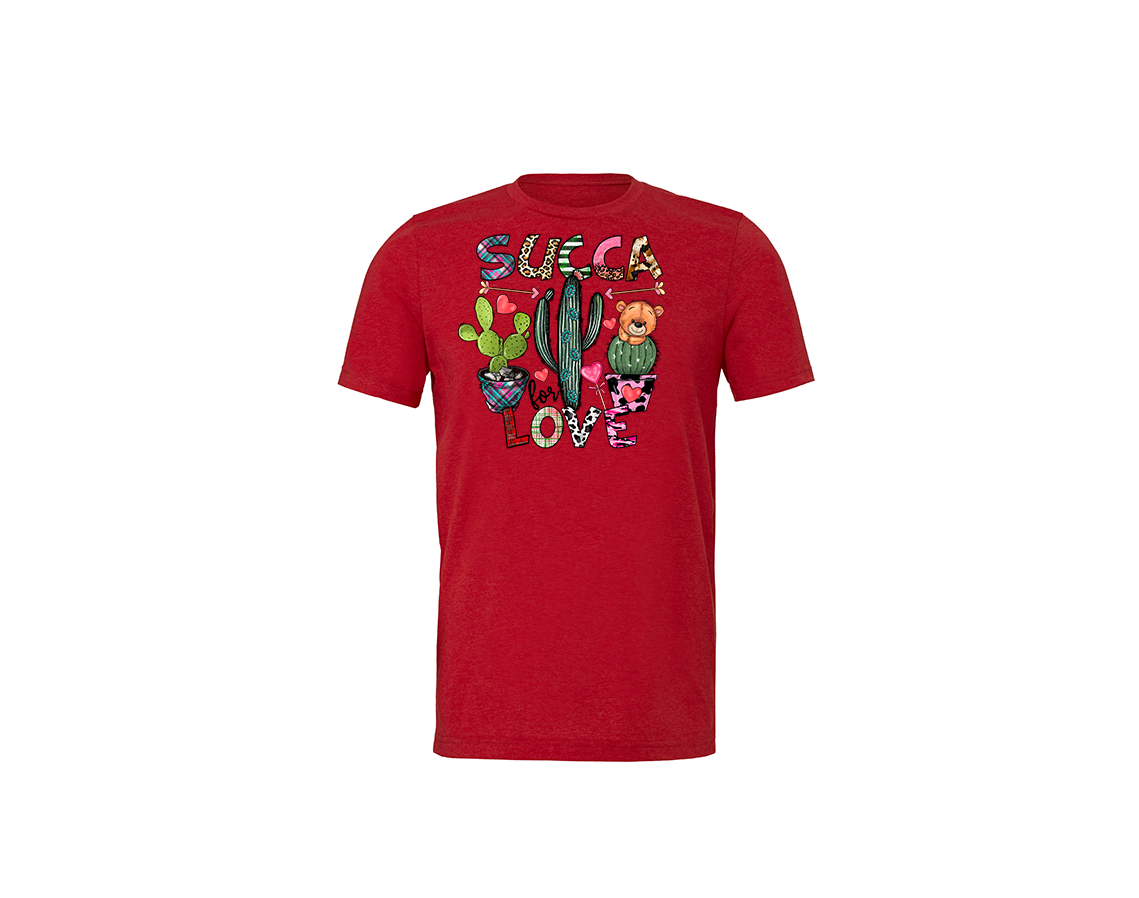 "close up image, Valentine's Succa For You T-Shirt"