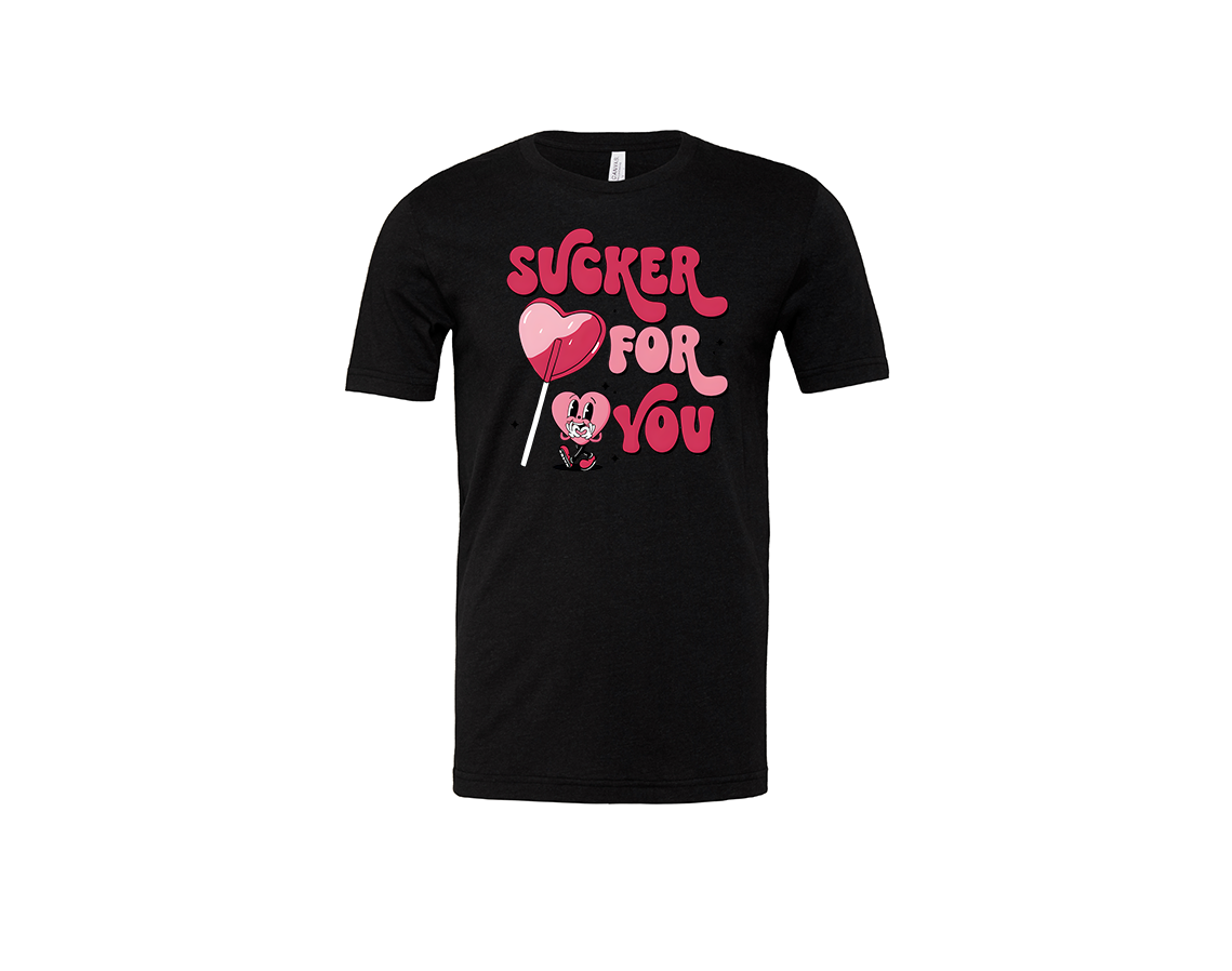 "close up image, Valentine's Sucker For You T-Shirt"