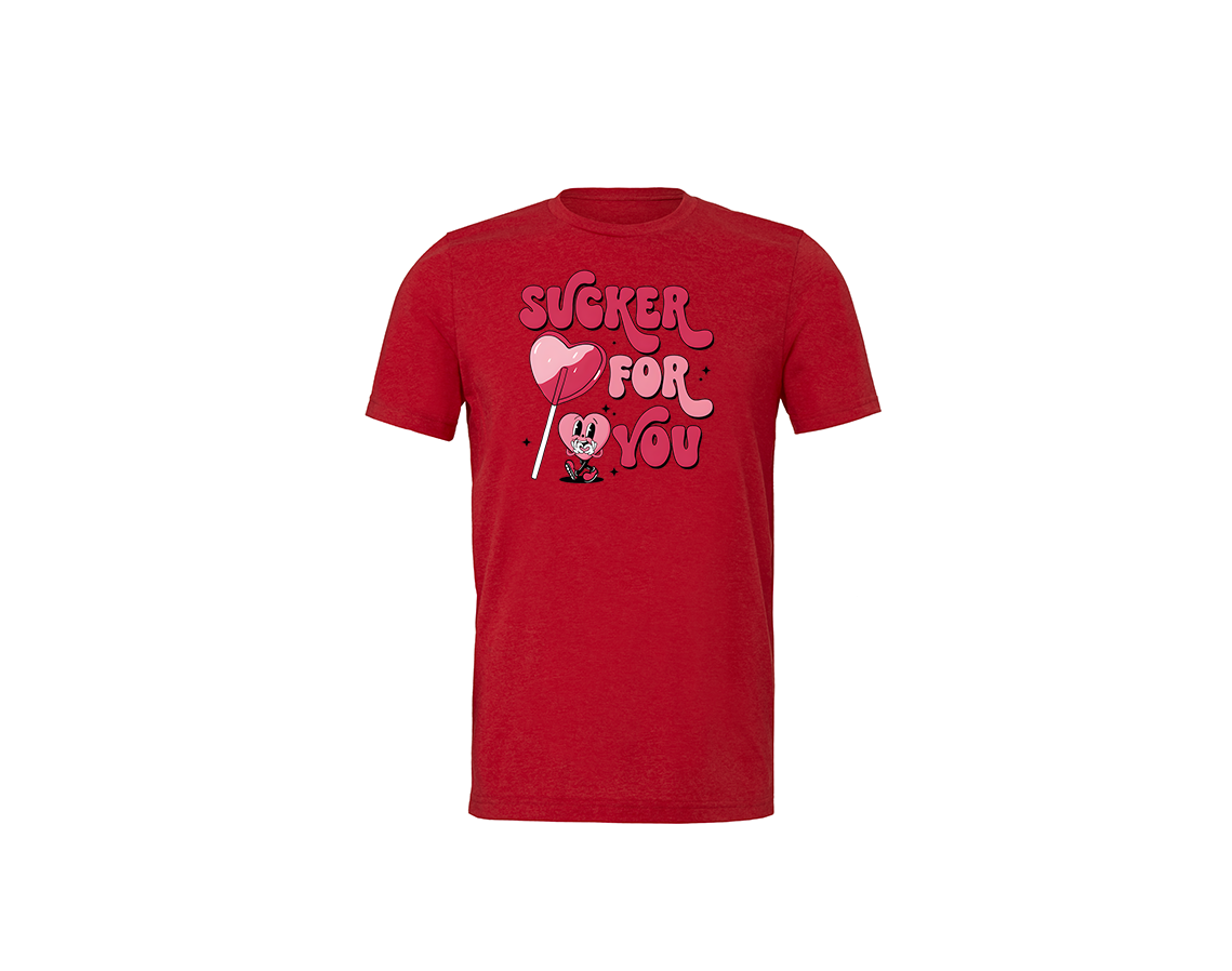 "close up image, Valentine's Sucker For You T-Shirt"