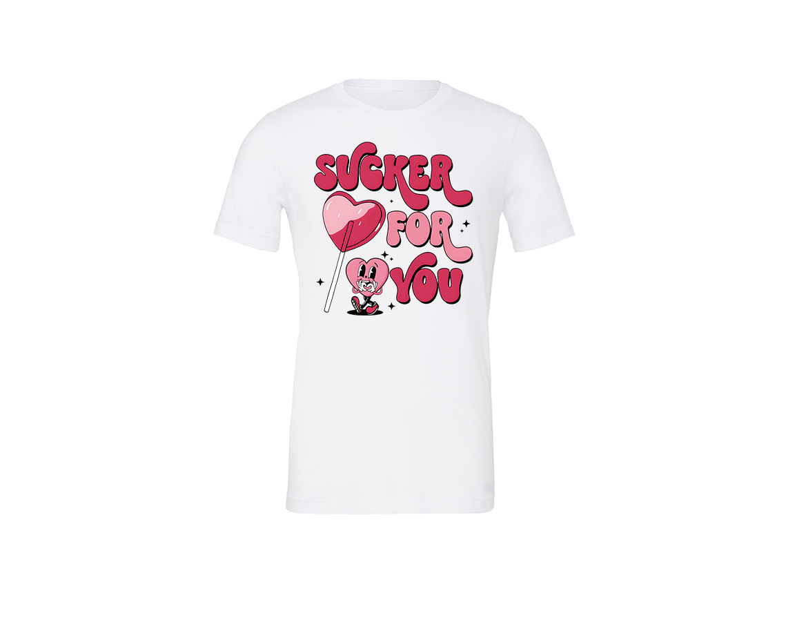 "close up image, Valentine's Sucker For You T-Shirt"