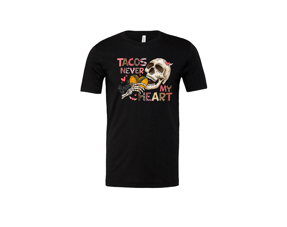 "close up image, Valentine's Taco My Heart T-Shirt"